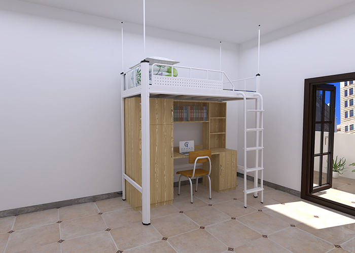 有这么一款不用螺丝衔接的卡扣式学生宿舍床，是什么体验？