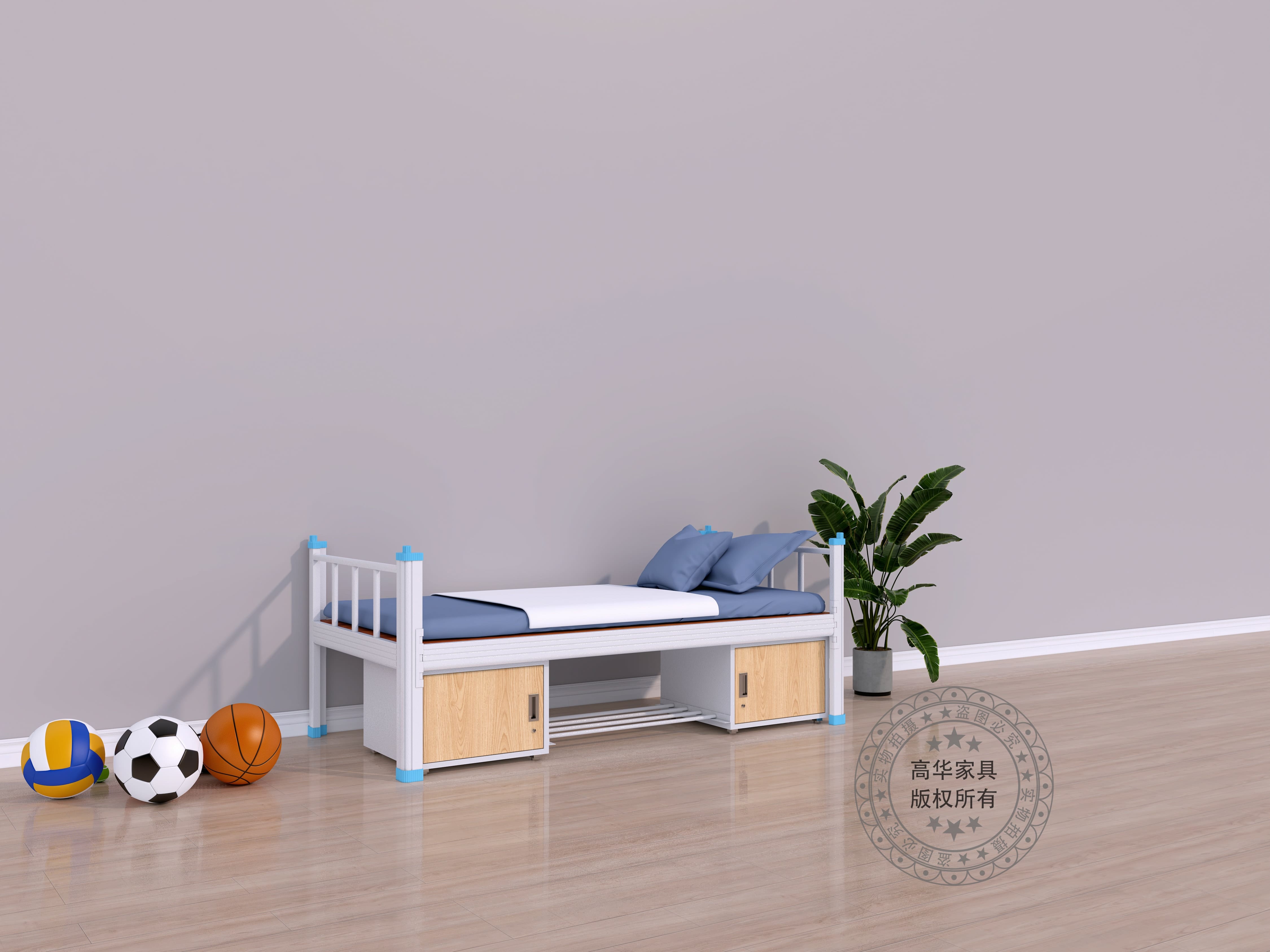 单层铁架床-GH-D103