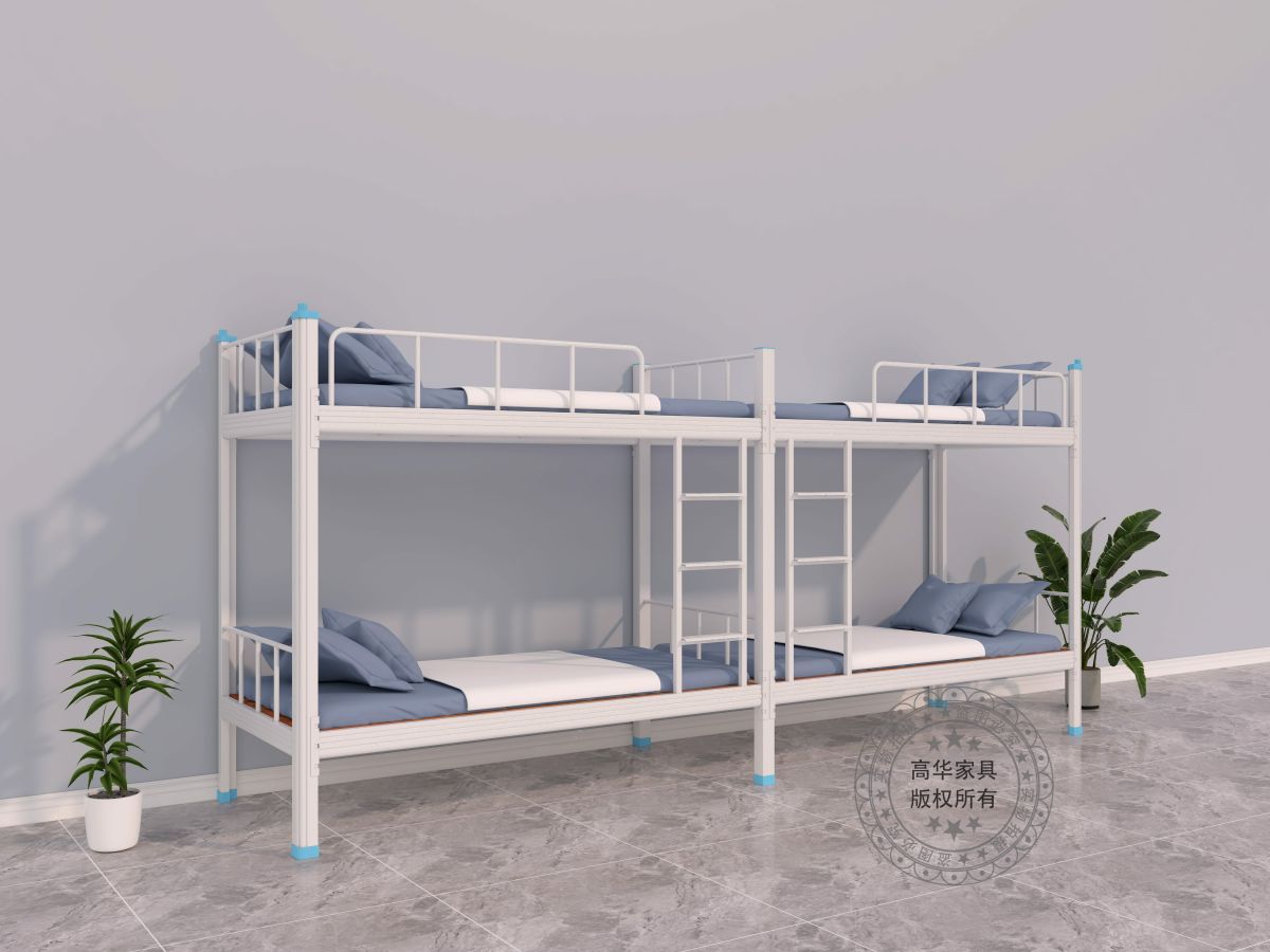 员工双层铁架床图片